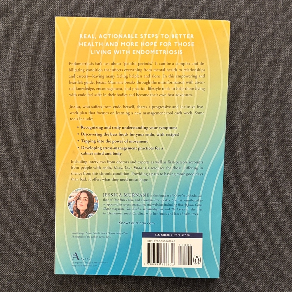 Know Your Endo by Jessica Murnane - Yellow & Blue Paperback - Picture 2 of 2